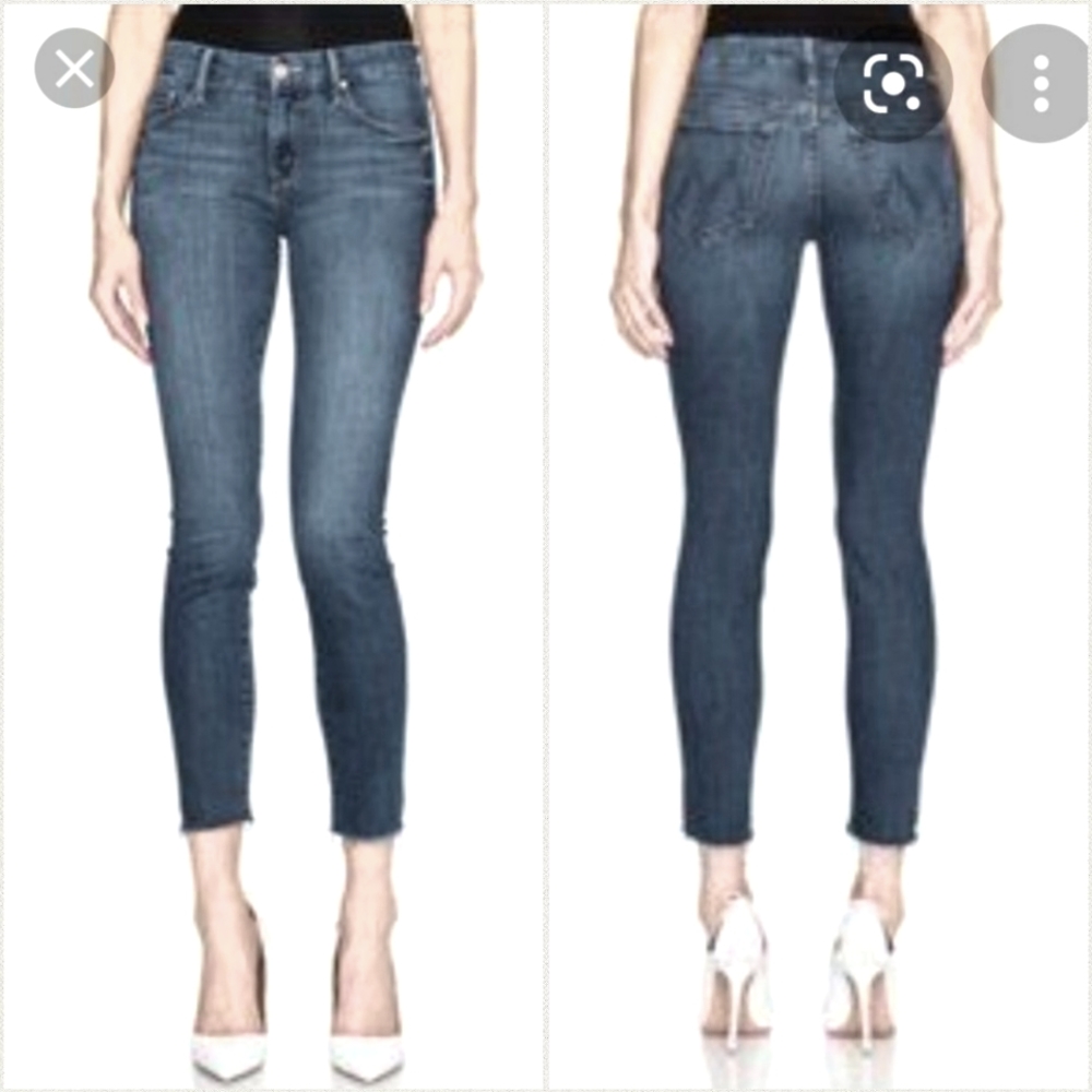 Mother Looker Ankle Fray Jeans
